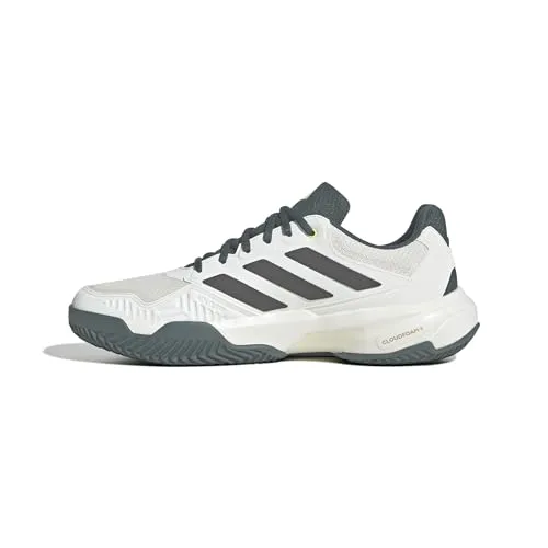 Adidas Herren CourtJam Control 3 Clay Tennis Shoes, Off White/core Black/Aurora ivy, 46 EU