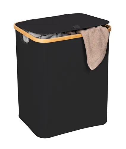 WENKO Wäschetruhe UNO Ecori in schwarz von WENKO