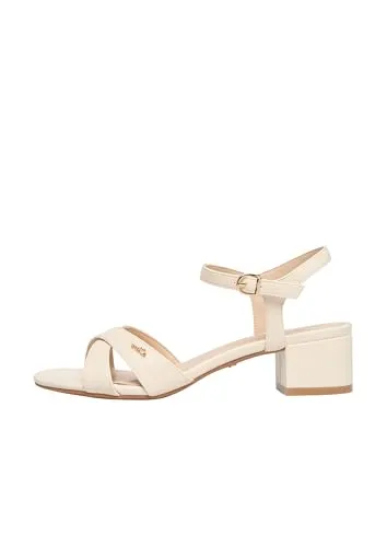 Produktbild s.Oliver Damenschuhe Sandalen Hoch Sandalette Beige Elegant Größe 42 EU