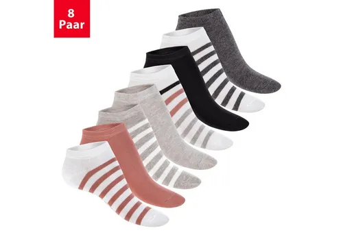 Footstar Sneakersocken Süße Damen Sneaker Socken (8 Paar) Kurze Söckchen mit Muster