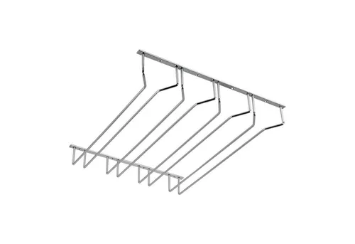SOTECH Gläserhalter für 4 Glasreihen – Chrom Poliert - Praktischer Gläserhalter für 4 Glasreihen (460 x 500 x 70 mm) in elegantem Chrom-Design. Ideal für Küche, Bars und Restaurants. Organisieren Sie Ihre Stielgläser und genießen Sie schnellen Zugriff!