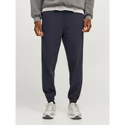 Jack & Jones Sweathose JPSTGORDON mit Kordel und elastischem Bund unifarben, modisch, regular fit, Baumwollmischung blau XS