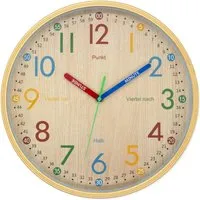K&L Wall Art Holzoptik Wanduhr in braun von K&L Wall Art