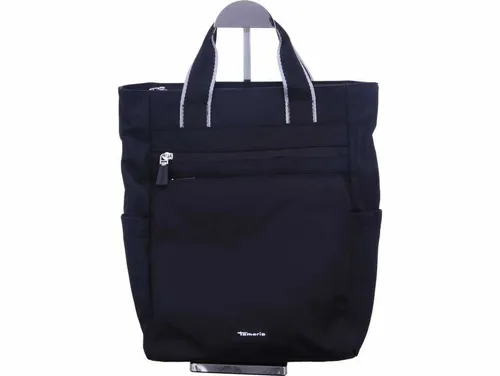 Tamaris Cityrucksack TAS Fadilla - Damen Rucksack in Schwarz - Freizeitrucksäcke mit stylischem Logo Patch, ideal für den Alltag. Leicht und praktisch mit einem Hauptfach und Innentaschen.