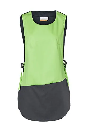 Karlowsky Überwurfkasack Bea - 65% Polyester/35% Baumwolle - anthrazit/apfelgrün - Größe I