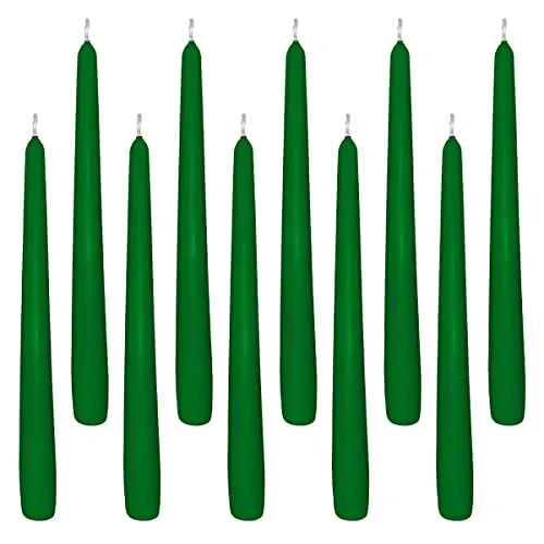 Spitzkerze dunkelgrün Ø23 x 245 mm [10 St.]
