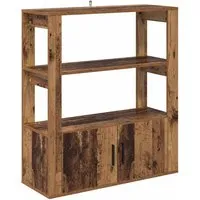 vidaXL Modernes Sideboard für das Wohnzimmer - Stilvoller Stauraum - Kommoden & Sideboards – Hochwertiges Holzwerkstoff-Sideboard mit geräumigen Regalbrettern und eleganten, bündigen Türen für einen aufgeräumten Wohnraum.