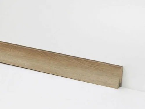 Check Sockelleiste Equipped– passend zu Check – Vinyl, Klickboden & andere Bodenbeläge, 1 Stück – 2400 x 58 x 18 mm, Clip- oder Klebemontage