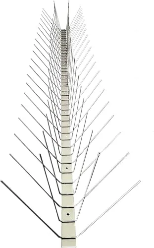 Meter Vogelabwehr, Taubenabwehr/ 4-reihig/Edelstahl/Premium QUALITÄT, ROBUST & LANGLEBIG 1