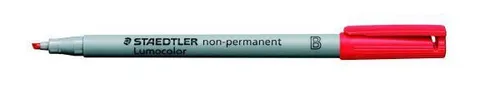 5x STAEDTLER Folienstift Lumocolor B non-permanent rot 312-2 wasserlöslich NEU