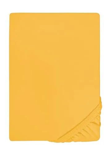 Spannbettlaken Feinjersey in gold von biberna