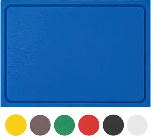 Muvell stabiles Schneidebrett Kunststoff | Blau 45x30 cm in blau von MUVELL