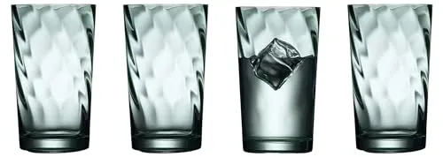 Lyngby Glas Highball-Glas Vienna 4er Set - Elegante Longdrinkgläser in Grün - Gläser & Glaswaren - Set mit 4 stilvollen Longdrinkgläsern aus hochwertigem Glas, ideal für besondere Anlässe oder den täglichen Gebrauch.