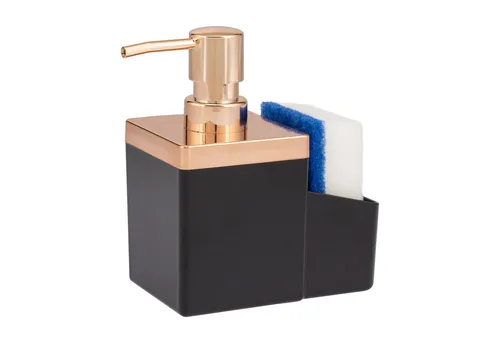 bremermann Spülmittelspender Spülbecken-Organizer mit Spülmittelspender & Schwammhalter, rosegold