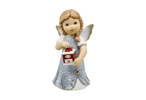 Goebel Engelfigur Würziger Kaffeeduft - Nina & Marco - Weihnachtlicher Zierschmuck aus edlem Biskuit-Porzellan, detailreiche Engelfigur von Julia E. Limpke, die Wärme und Geborgenheit ausstrahlt – perfekt als Geschenk oder zur Sammlung.