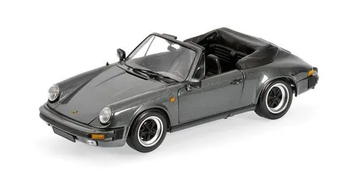 Minichamps 1:18 PORSCHE 911 CARRERA CABRIOLET - 1983 - GREY METALLIC - Modellbau, Spur: 1:18, detailgetreues Sammlermodell des ikonischen Porsche 911 Cabriolet in edlem Graumetallic.