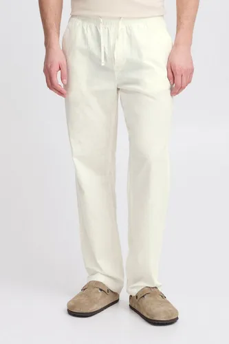 Blend Leinenhose BHVolken – Stilvolle Hose aus Leinenmix in Weiß (Größe M) - Klassische, unifarbene Leinenhose für den professionellen Einsatz. Bequem und pflegeleicht mit elastischem Bund und praktischen Eingrifftaschen. Ideal für lässige Business-Looks.