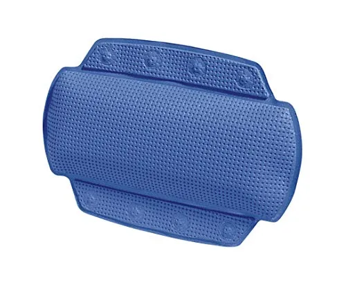 Spirella - Badewannenkissen Alaska Mit 8 Saugnäpfen Antibakteriell - Rutschhemmend Waschbar - Blau - 23 x 32 cm