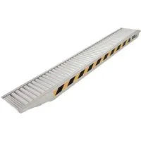 Baumarktplus TRUTZHOLM Profi Schwerlastrampe 255 cm - Aluminium Auffahrrampe für bis zu 1650 kg Traglast, ideal für PKWs, Minibagger und mehr. Stabil und leicht, perfekt für den Transport und die Anwendung im gewerblichen sowie privaten Bereich.
