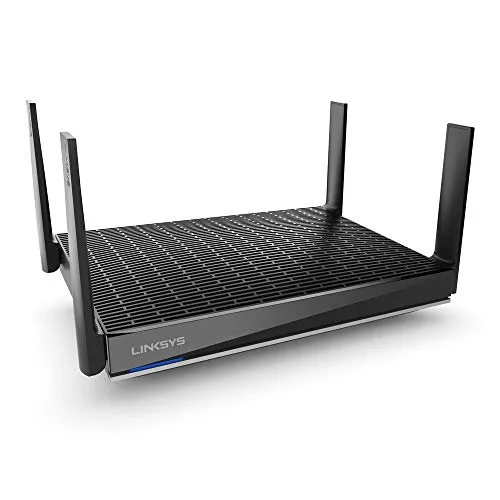 Linksys MR9600 Dual-Band Mesh WiFi 6 Router - Router: Erleben Sie schnelles und stabiles Internet mit Mesh-Technologie, ideal für 4K-Streaming und über 40 Geräte, plus Kinderschutzfunktionen und einfache App-Steuerung.