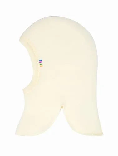 Joha Schlupfmütze - Wolle für Kinder, 52 cm, Weiß - Sturmhaube aus hautfreundlicher Merinowolle, atmungsaktiv und thermoregulierend, ideal für kalte Tage.