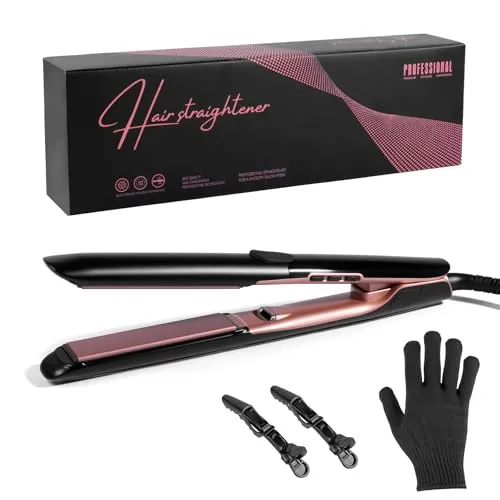 Carehabi Glätteisen, 2-in-1 Glätteisen und Lockenstab – Haarglätter mit Anti-Frizz Ionen-Technologie, fortschrittliche Keramikplatten, schnelles Aufheizen, 6 Temperaturstufen von 160°C bis 260°C