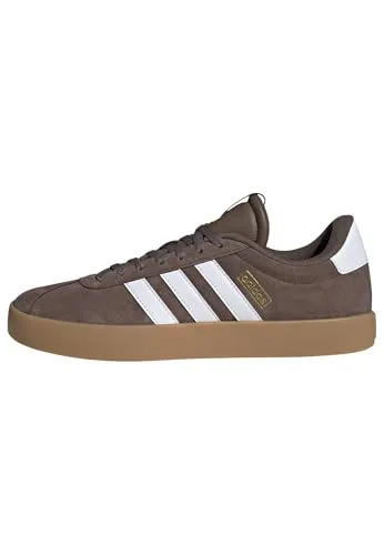 adidas Herren Sneaker VL COURT 3.0 - Sneaker aus Leder für Männer, ideal für Skateboarding und Freizeit, mit sicherem Schnürverschluss und robuster Gummilaufsohle für optimalen Komfort und Stil.