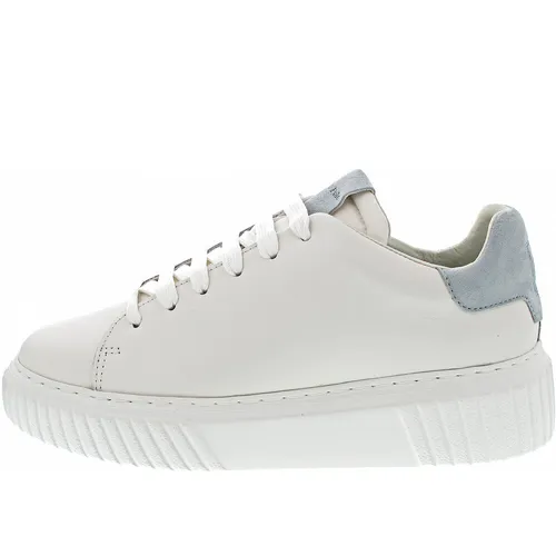 Marc O’Polo Sneaker 40117733501134141 (42/weiß-hellblau) - Trendige Sneaker für Damen mit rutschhemmender, flexibler Laufsohle und herausnehmbarer Decksohle – ideal für sportliche Looks und hohen Tragekomfort.