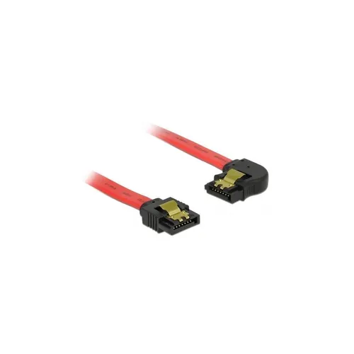 SATA 6 Gb/s Kabel gerade auf links gewinkelt 30 cm rot