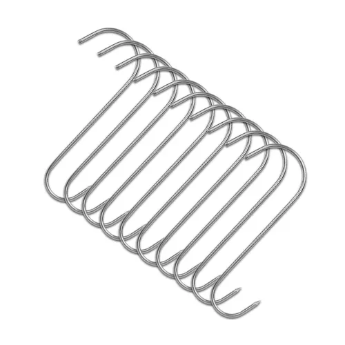 Stück S-Räucherhaken 17cm Fleischhaken Stainless Steel Räuchern smoking hooks 10