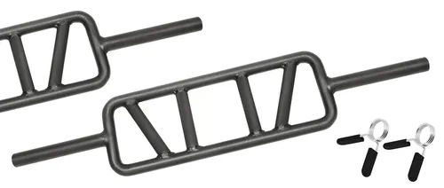 Bad Company Langhantelstange - Profi Trizep-Hantelstange mit 30/31 mm Bohrung, extrem grifffest durch schwarze Beschichtung und ideal für gezieltes Trizepstraining. Maximale Belastung bis 150 kg.