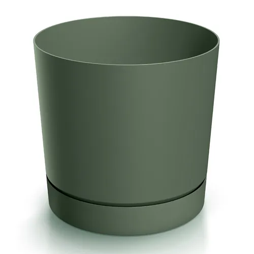 Blumentopf Blumenkübel aus Kunststoff Übertopf Pflanzkübel 23,9 cm grün pinia 