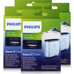 Philips CA6903/10 AquaClean Wasserfilter für Saeco Automaten (4er Pack) - Kaffeeautomaten-Wasserfilter für bis zu 5000 Tassen, verbessert den Kaffeegeschmack durch Entkalkung und schützt vor Verunreinigungen.