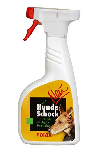 norax Hunde Schock 500 ml - Effektives Vertreibungsmittel - Abwehr- & Abschreckungsmittel, wirkt schnell und zuverlässig gegen unerwünschte Hunde und schützt Ihr Grundstück.