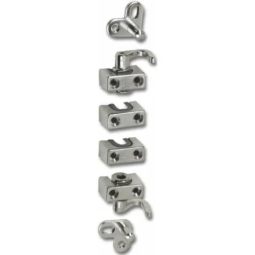 Hekna Drehstangenschloss Zubehör-Set zum Aufschrauben ø 6mm vernickelt