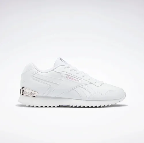 Reebok Damen Glide Ripple Clip Sneaker - Ftwwht Ftwwht Rosgol, 42 EU - Damen-Sneaker mit flachem Absatz und Gummi-Verschluss, ideal für den Alltag und sportliche Aktivitäten.