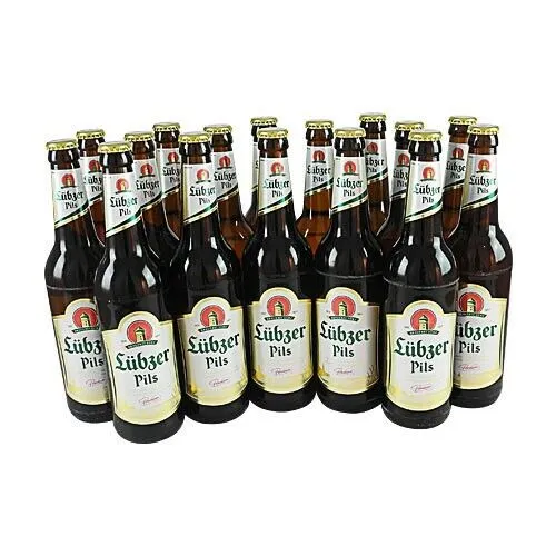  3,77€/1l) Lübzer Pils  (16 Flaschen à 0,5 l / 4,9 % vol.