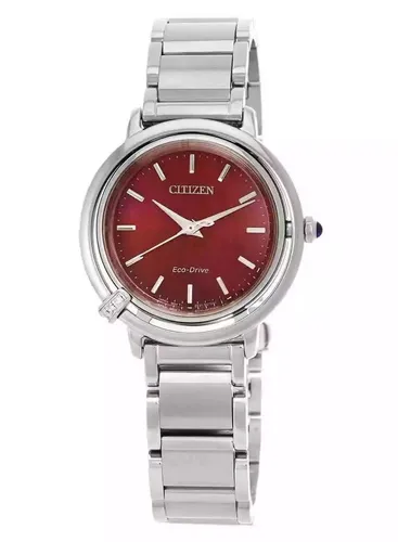 Citizen Watch EM1090-78X - Elegante Damen-Armbanduhr aus Edelstahl mit rundem Gehäuse, Saphirglas für hohe Kratzfestigkeit und stilvolles Design.