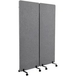 hjh OFFICE Trennwand FLEXMIUT - Paravent aus 100 % PET + Polyester, ideal für offene Büros, bietet Geräuschreduktion, Sichtschutz und Raumstrukturierung für mehr Privatsphäre und Komfort.