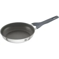 Zwilling Bratpfanne Simplify, Edelstahl 18/10 mit Keramikbeschichtung - Pfanne mit langlebiger CERAFORCE Keramik-Antihaftbeschichtung, ideal für fettfreies Braten und effiziente Hitzeverteilung dank SIGMA Classic Sandwichboden.