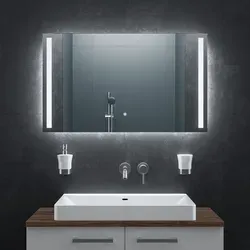 BR Bringer LED Badspiegel 100x60 cm - Dimmbar mit Anti-Beschlag-Funktion - Badezimmer Wandspiegel mit elegantem Design, integrierter Anti-Beschlag-Funktion und flexibler Lichtsteuerung in 3 Farben für optimale Stimmung.