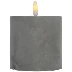 LED Kerze Zement Design Samod Rund in grau von Marrakesch Orient & Mediterran Interior