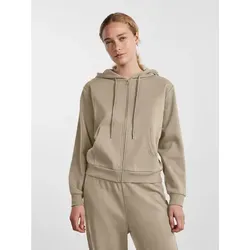 PIECES Damen Pcchilli Ls Zip Hoodie Noos Bc Sweatshirt 17140741 - Kapuzenpullover für Damen, normal geschnitten mit praktischer Kapuze und langem Arm, perfekt für lässige Looks und Komfort.