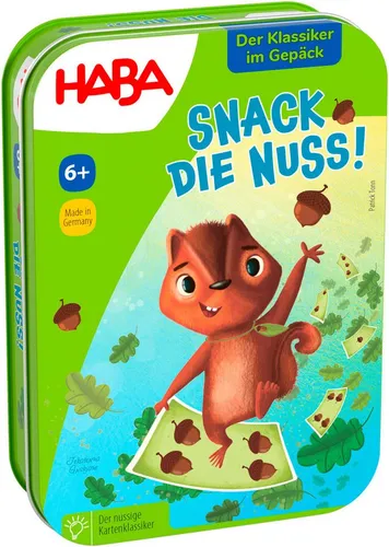 Haba Spiel Snack die Nuss!, Mitbringspiel, Made in Germany