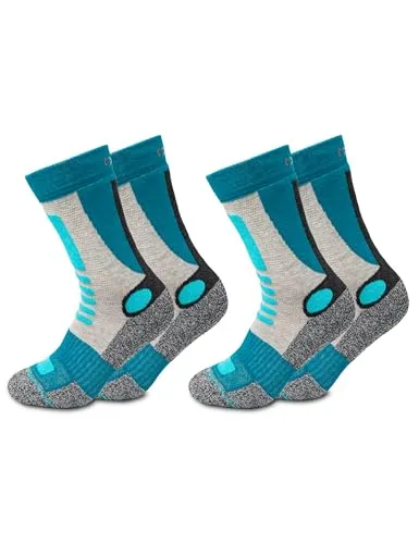 OCCULTO Wandersocken Damen Wandersocken 2er Pack (Modell: Gerlinde) (2-Paar)