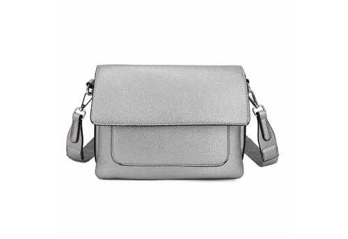 ITALYSHOP24 Schultertasche Damen Crossbody Bodybag Umhängetasche Messenger Brusttasche Crossover (Spar-Set Clutch, Tasche mit einem breitem Muster Stoffgurt/Umhängeband, Leder Optik), Handtasche Shopper Freizeit Damentasche Reise Leder Optik