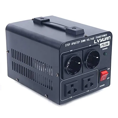 Spannungswandler USA Ringkern-Transformator 230V auf 110V Step Up & Step Down Voltage Converter 2000W