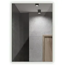 Tulup LED-Wandspiegel Blaugrau 60x40 cm – Eleganter Spiegel mit LED-Beleuchtung - Stilvoller LED-Wandspiegel in Blaugrau, ideal für moderne Räume. Die rahmenlose Konstruktion und die dimmbare LED-Beleuchtung sorgen für eine elegante Atmosphäre in jedem Raum.