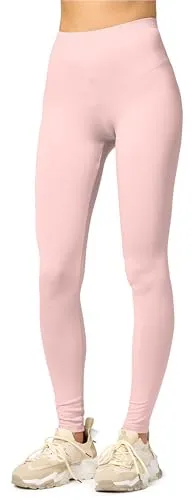 Merry Style Leggings Damen Viskose MS10-143 in Puderrosa - Bequeme Damenleggings aus Viskose-Mischung mit elastischem Bund, ideal für den täglichen Casual-Look. Maschinenwaschbar für einfache Pflege.