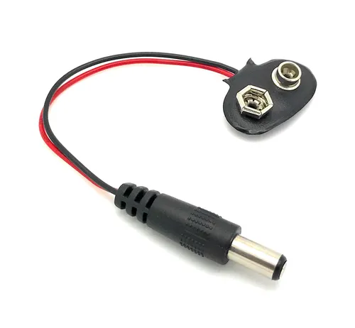Adapterkabel 9V Batterieclip - Hohlstecker 5,5x2,1mm